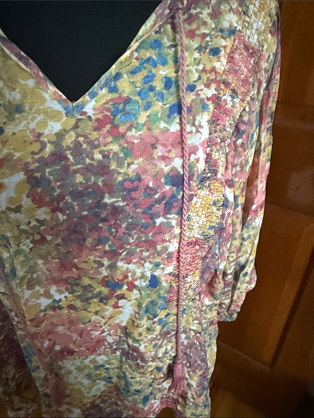 Multicolor tunic style top. Size XL. Worn once